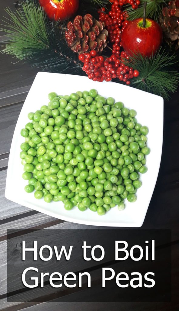 cómo hervir guisantes verdes