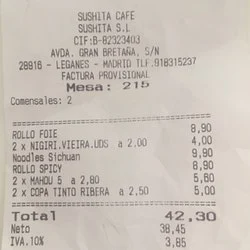 Restaurante Sushita Café - Parquesur en Madrid
